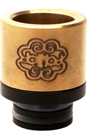 Petri Drip Tip (Black Base / Gold Top)