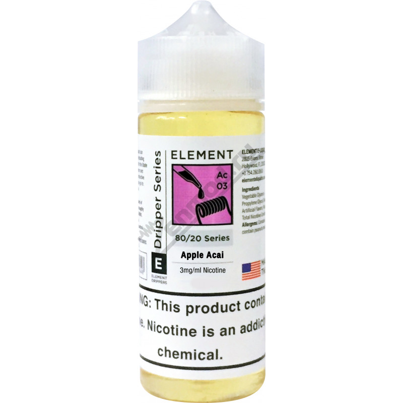 Фото и внешний вид — Element - Apple Acai 120мл