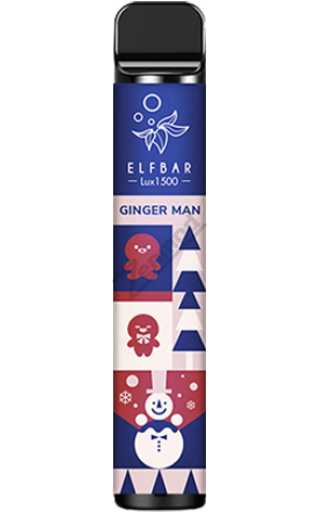 Elf Bar Lux 1500 Christmas Edition - Пряничный Человечек
